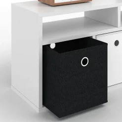 Vicco Meuble de rangement cube Blanc 84.4x39cm