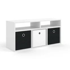 Vicco Meuble de rangement cube Blanc 84.4x39cm