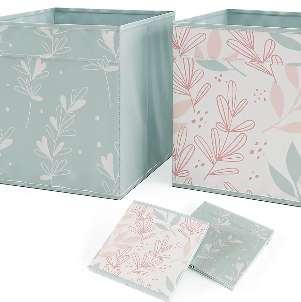 Vicco Meuble de rangement Blanc 142.5x36.2cm avec 2 boxes pliants opt.2