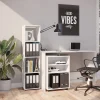 Vicco Meuble de rangement Blanc 142.5x36.2cm avec 2 boxes pliants opt.3