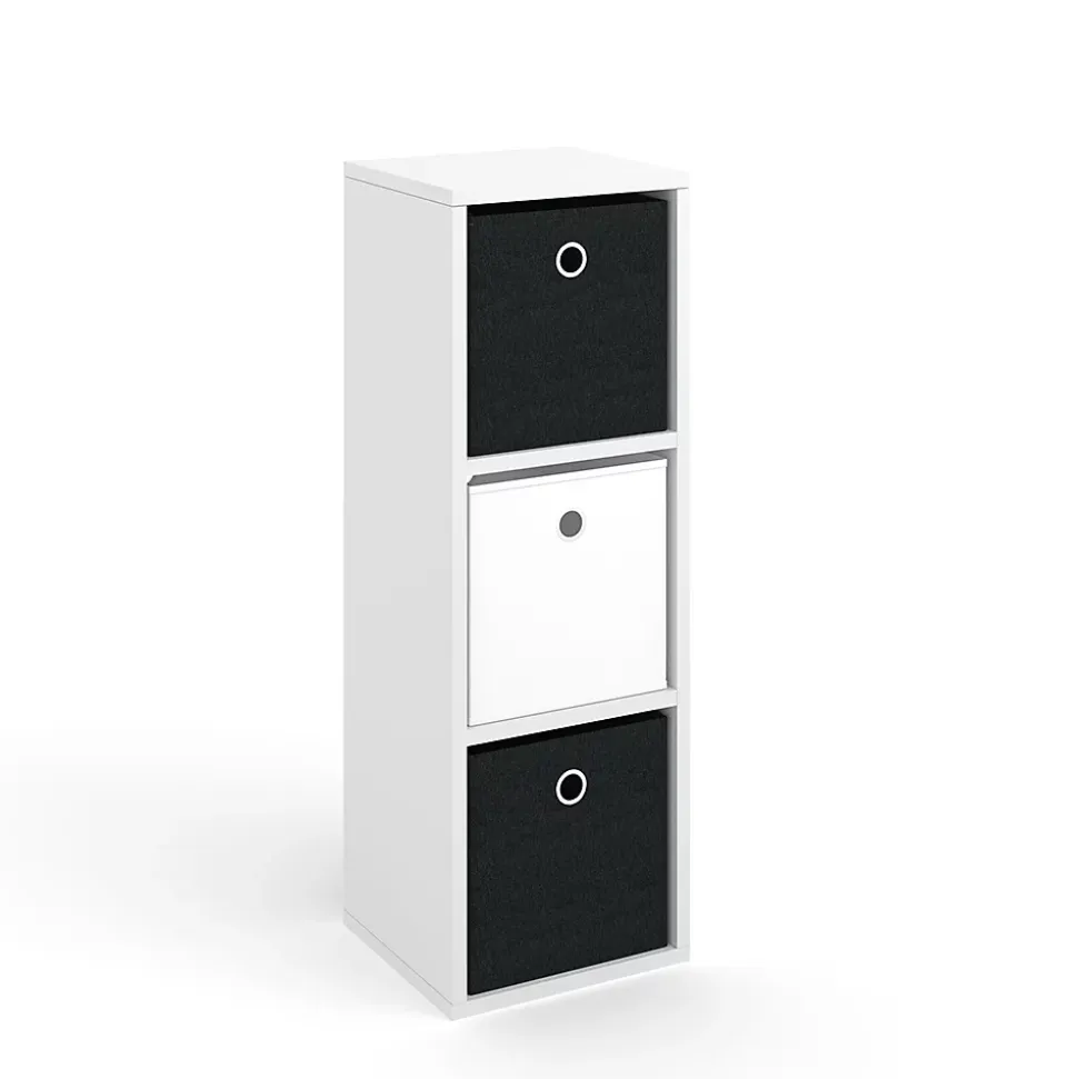 Vicco Meuble de rangement cube Blanc 28.4x82.8cm