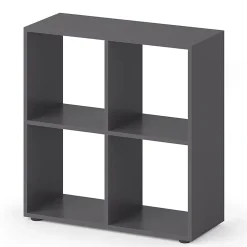 Vicco Meuble de rangement cube Gris 72.6x72cm