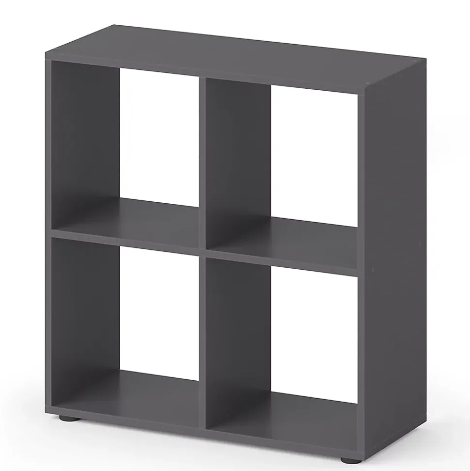 Vicco Meuble de rangement cube Gris 72.6x72cm
