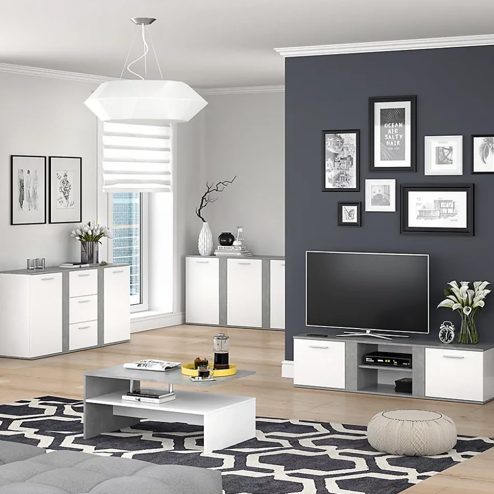 Vicco Meuble tv Béton 155x41cm