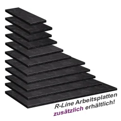 Vicco Plan de travail cuisine Anthracite 97cm