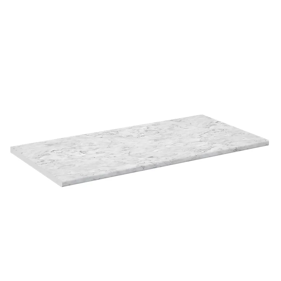 Vicco Plan de travail cuisine blanc/marbre 120cm