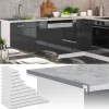 Vicco Plan de travail cuisine blanc/marbre 100cm