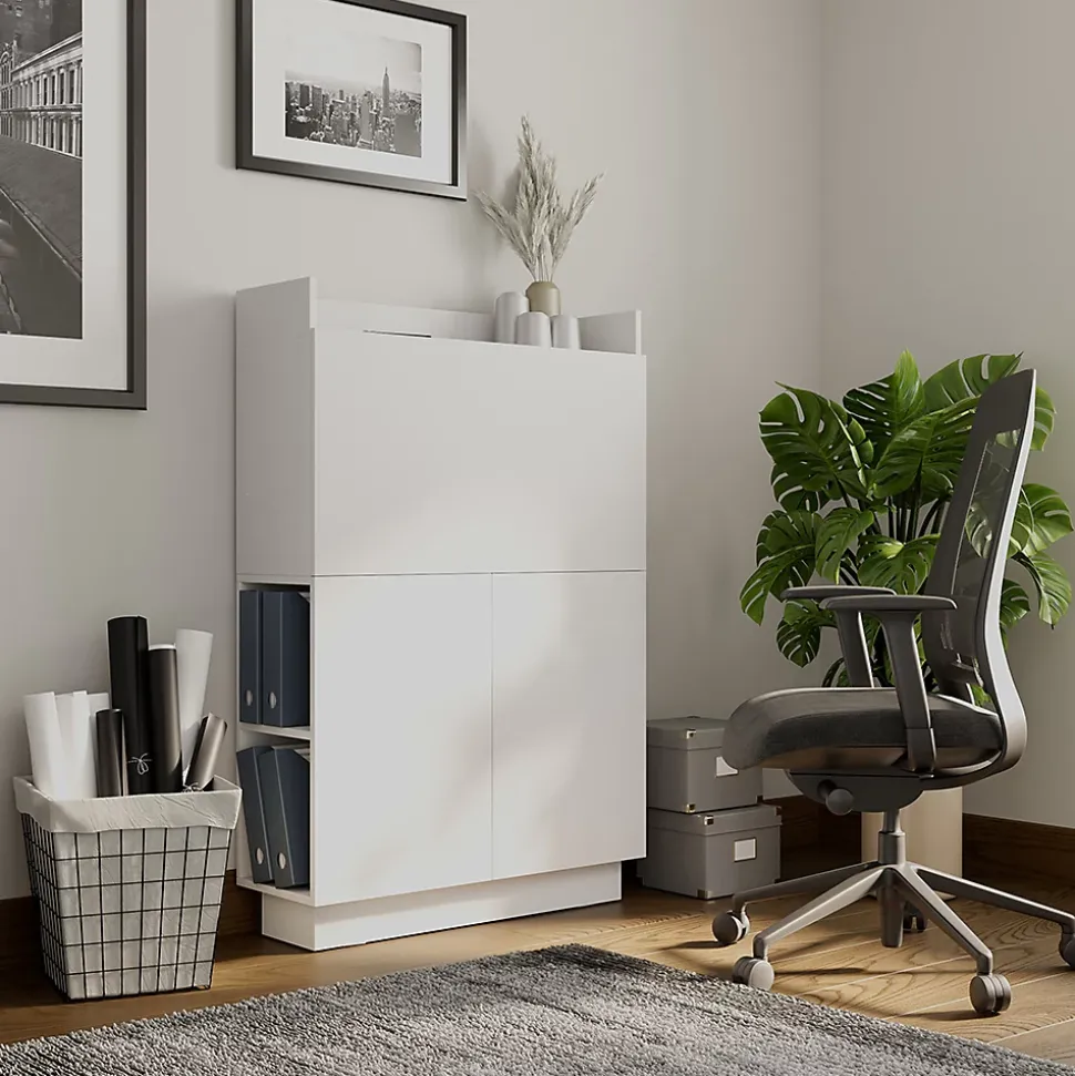 Vicco Secrétaire bureau Blanc 85x27cm