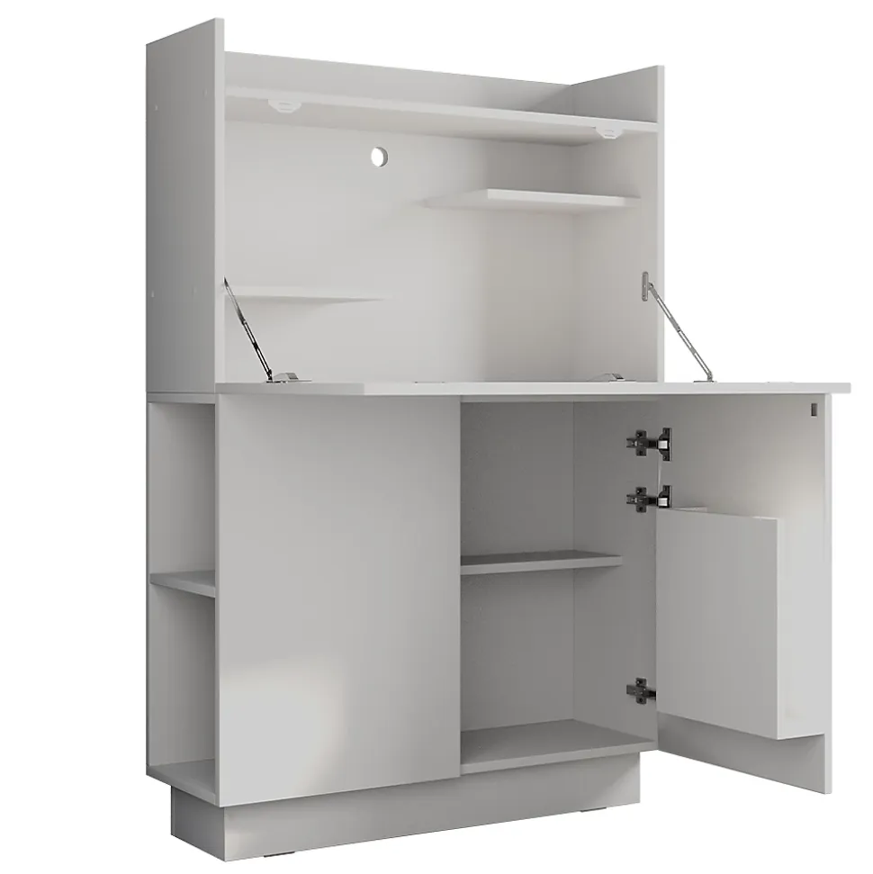 Vicco Secrétaire bureau Blanc 85x27cm
