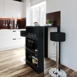 Vicco Table de bar Anthracite 57x80cm