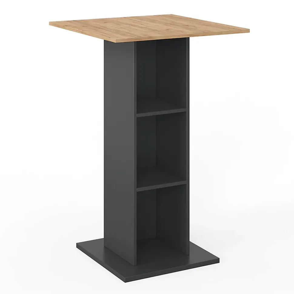 Vicco Table de bar Anthracite 70x70cm