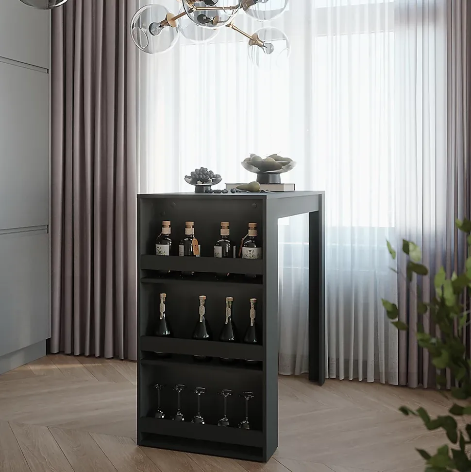 Vicco Table de bar Anthracite 57x117cm