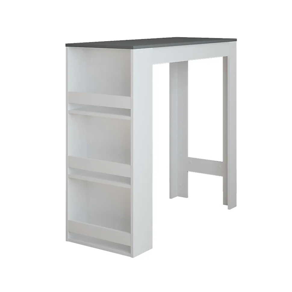 Vicco Table de bar Anthracite/blanc 45x110cm