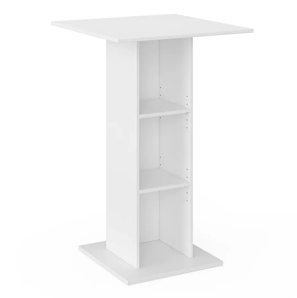 Vicco Table de bar Blanc 70x70cm
