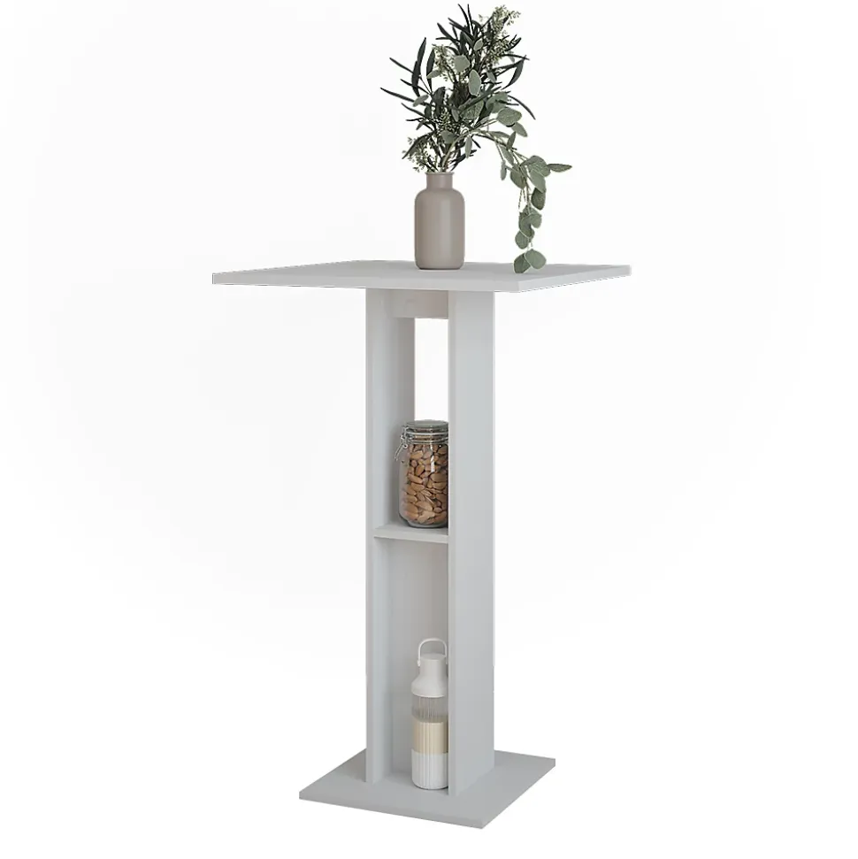 Vicco Table de bar Blanc 65x65cm