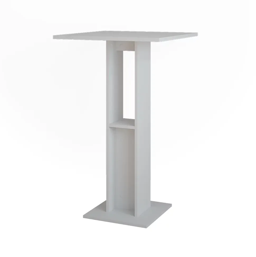 Vicco Table de bar Blanc 65x65cm