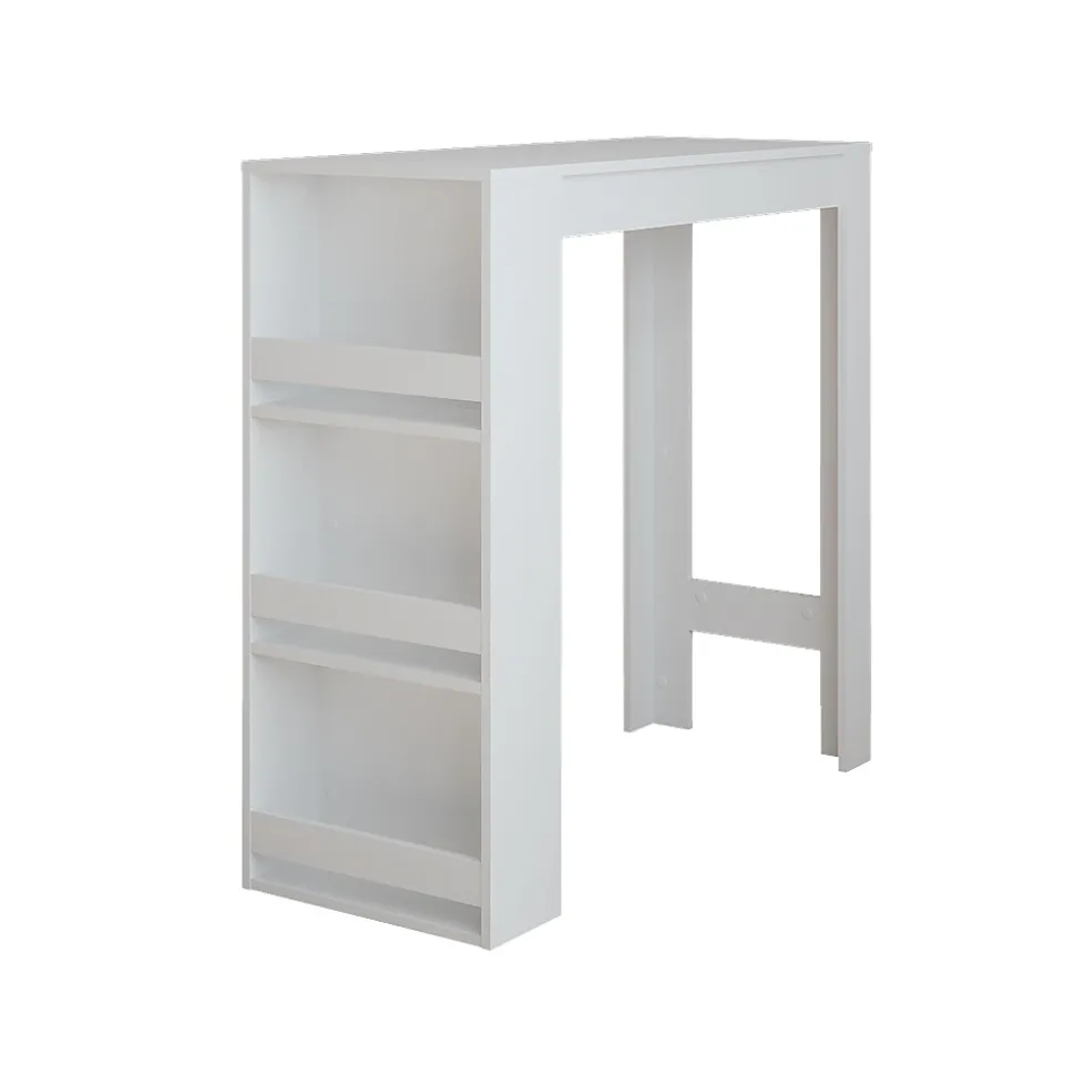 Vicco Table de bar Blanc 45x110cm