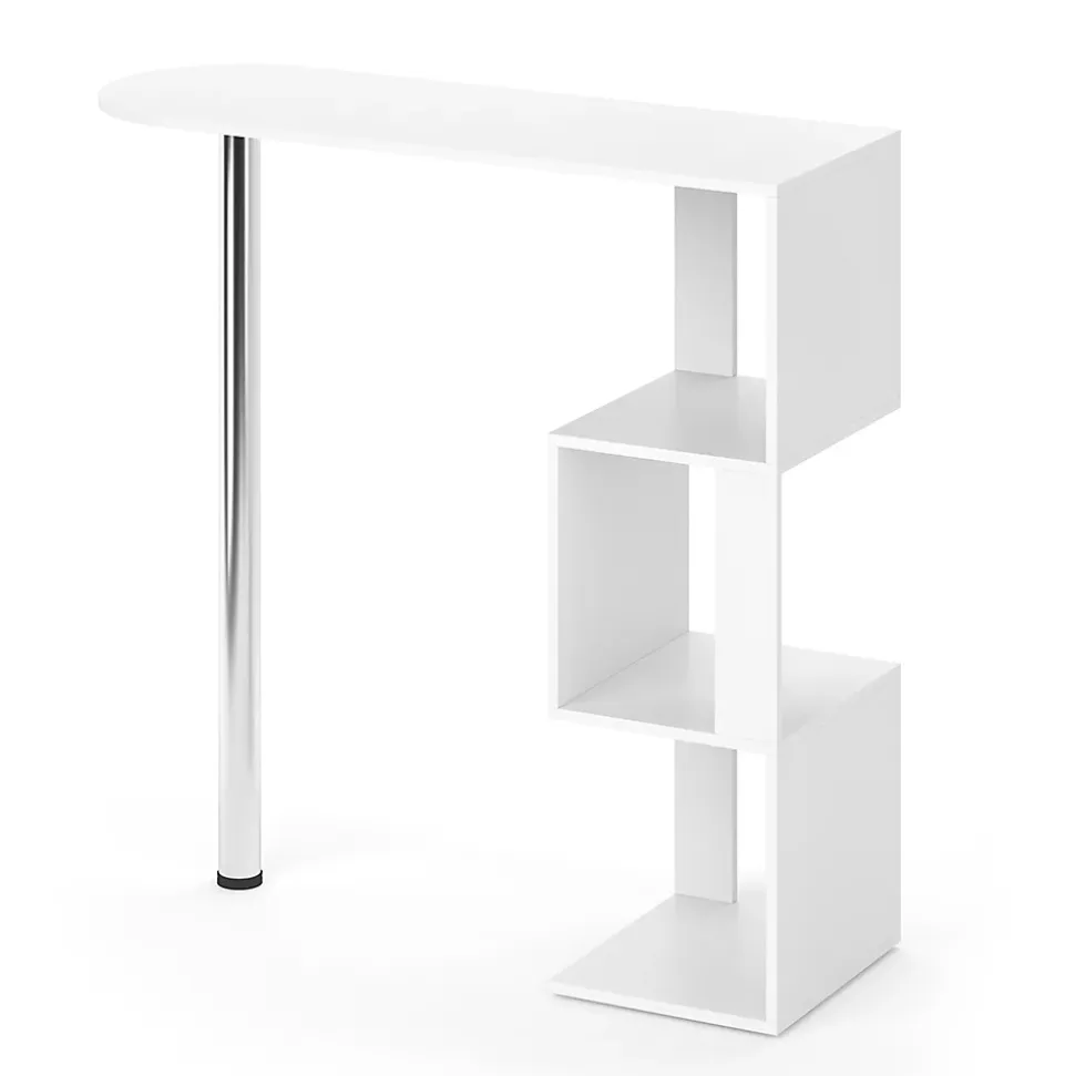 Vicco Table de bar Blanc 113x39.8cm