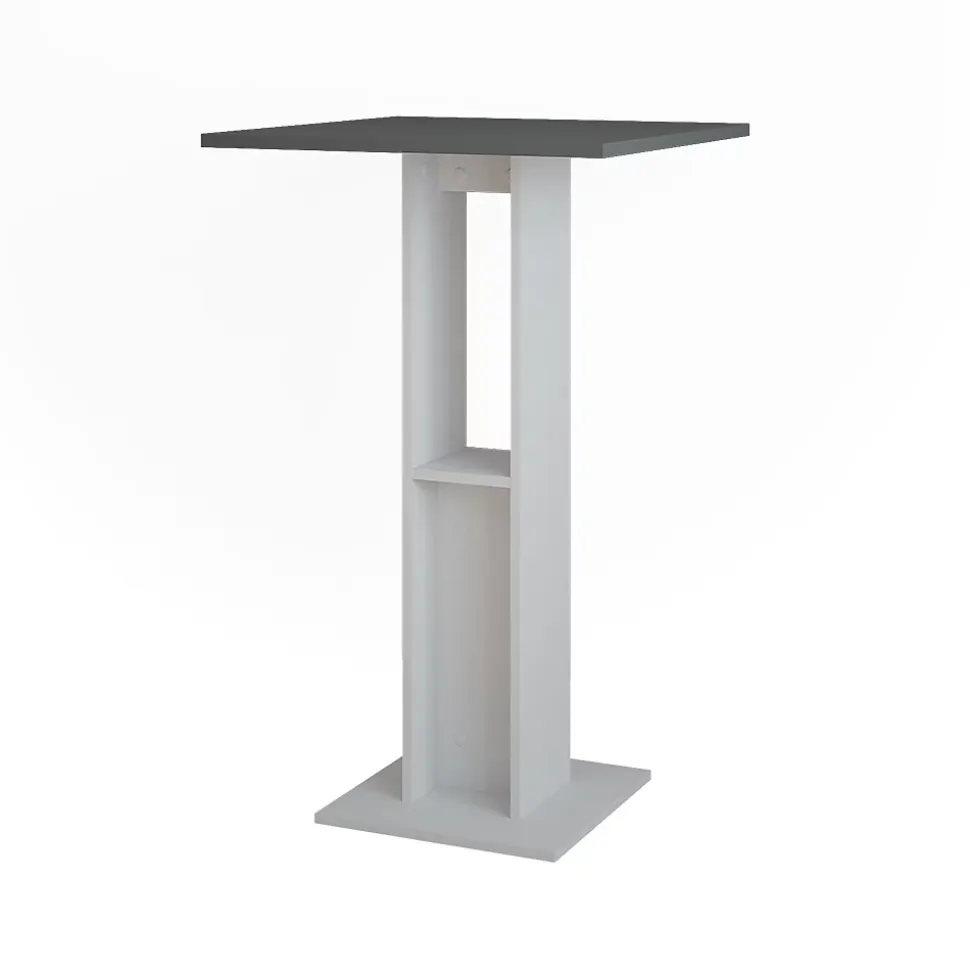 Vicco Table de bar blanc/anthracite 65x65cm Table de bar