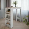 Vicco Table de bar Blanc/Sonoma 45x110cm