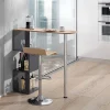 Vicco Table de bar Chêne de force doré 113x39.8cm