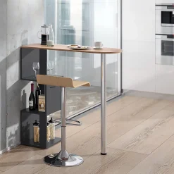 Vicco Table de bar Chêne de force doré 113x39.8cm