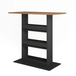 Vicco Table de bar Chêne doré/anthracite 110x55cm