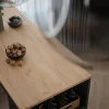 Vicco Table de bar Chêne doré/anthracite 45x110cm