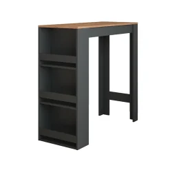 Vicco Table de bar Chêne doré/anthracite 45x110cm