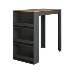 Vicco Table de bar Chêne doré/anthracite 57x117cm