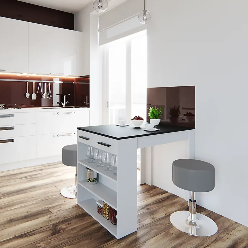 Vicco table de salle à manger Anthracite/blanc 67x100cm