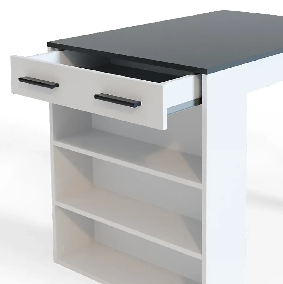 Vicco table de salle à manger Anthracite/blanc 67x100cm