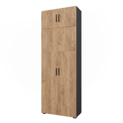 Vicco Étagère à dossiers Anthracite/chêne doré 80x223.8cm avec fixation darmoire