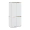 Vicco Étagère à dossiers Blanc 82x179cm avec 6 étagères