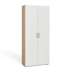 Vicco Étagère à dossiers Blanc/Sonoma 80x182.4cm