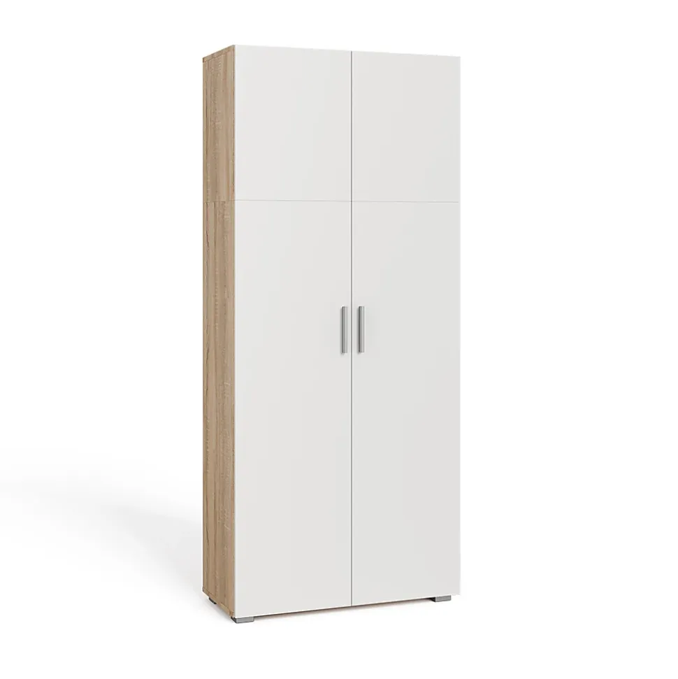 Vicco Étagère à dossiers Blanc/Sonoma 80x182.4cm