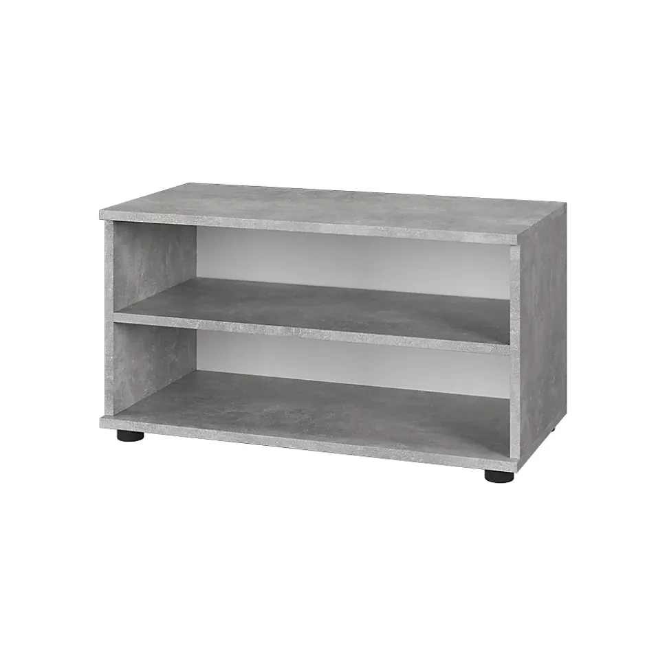 Vicco Étagère à livres Béton 70.8x38.9cm avec 2 compartiments