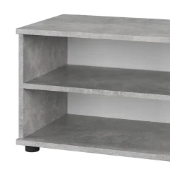 Vicco Étagère à livres Béton 70.8x38.9cm avec 2 compartiments