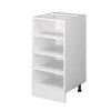Vicco Étagère basse Blanc 40cm avec étagères ouvertes, sans PT