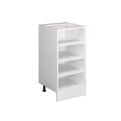 Vicco Étagère basse Blanc 40cm avec étagères ouvertes, sans PT