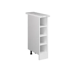 Vicco Étagère basse Blanc 20cm avec étagères ouvertes, avec PT