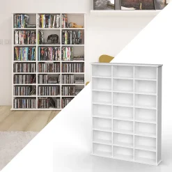 Vicco Étagère CD Blanc 105.4x136cm
