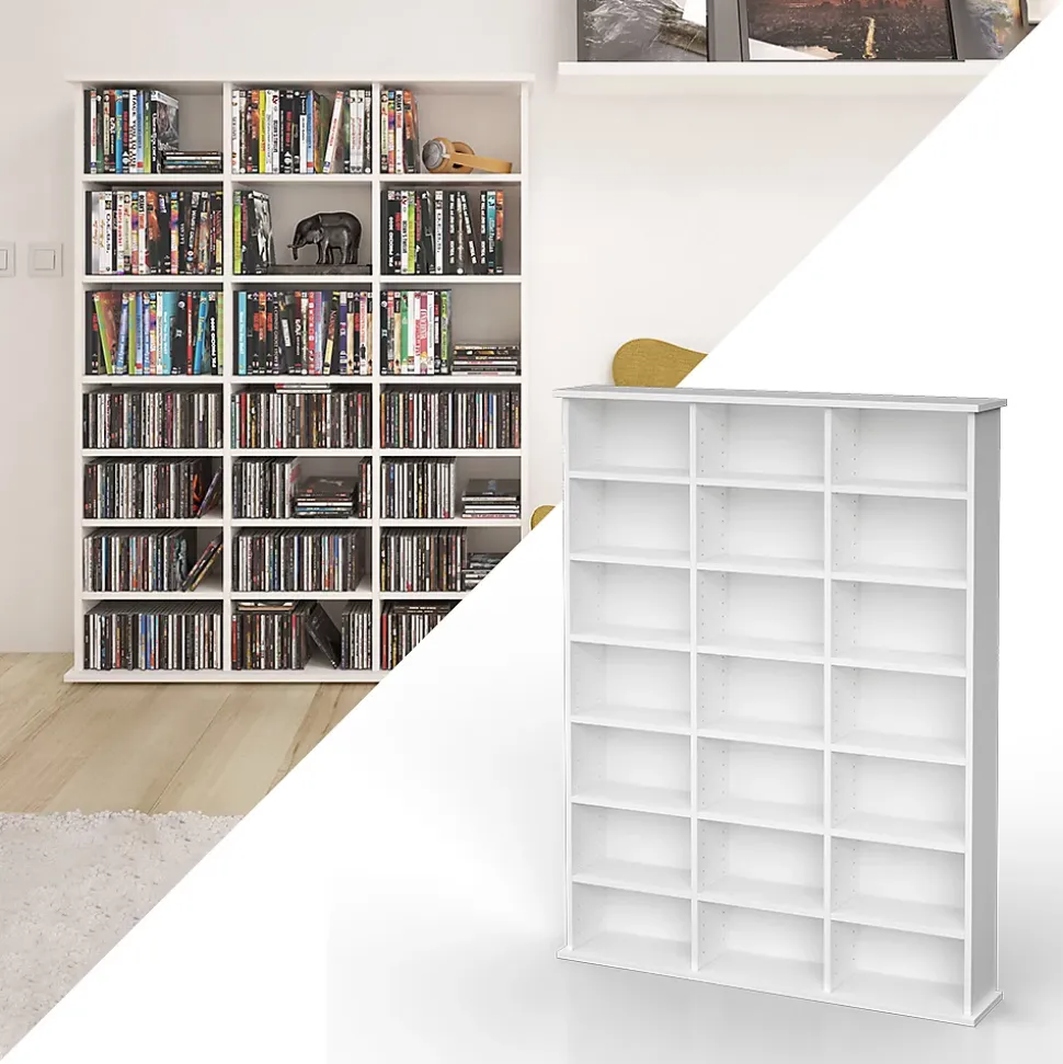 Vicco Étagère CD Blanc 105.4x136cm