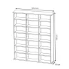 Vicco Étagère CD Béton 105.4x136cm