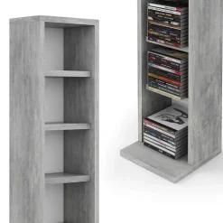 Vicco Étagère CD Béton 21x91.8cm