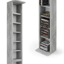 Vicco Étagère CD Béton 21x183.6cm Grandes dimensions