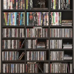 Vicco Étagère CD Noir 105.4x136cm
