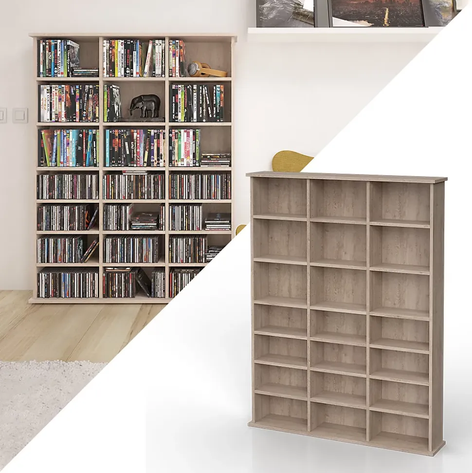 Vicco Étagère CD Sonoma 105.4x136cm