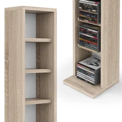 Vicco Étagère CD Sonoma 21x91.8cm