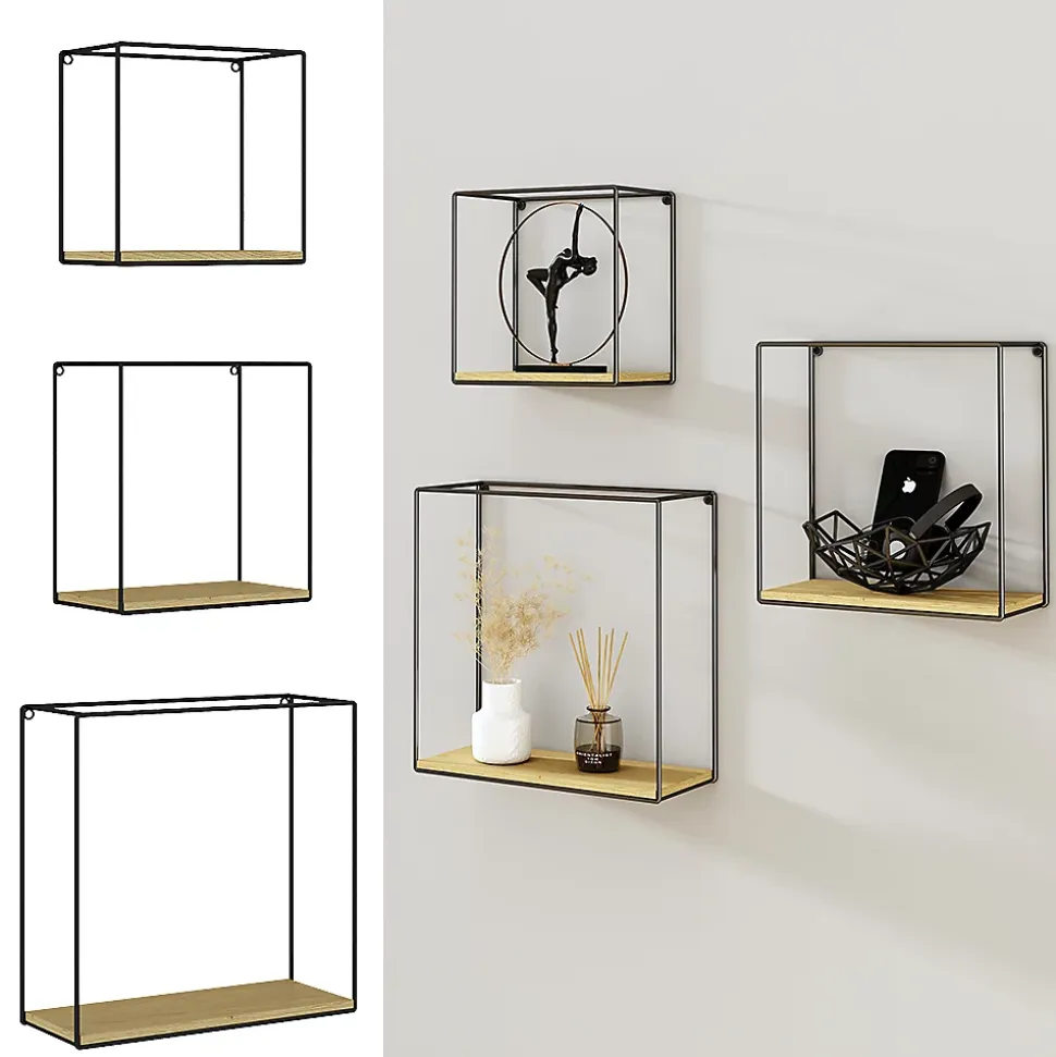Vicco Étagère Chêne de force doré Lot de 3